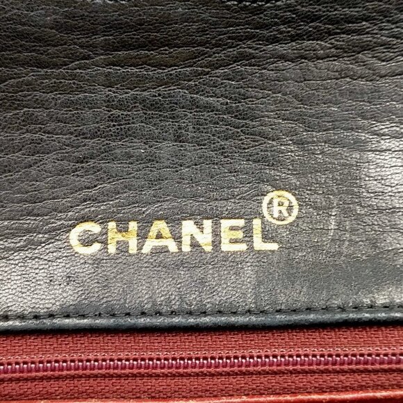 Chanel  Mini Square Flap Matelasse  Black Lamb Leather Shoulder Bag - Picture 3 of 9